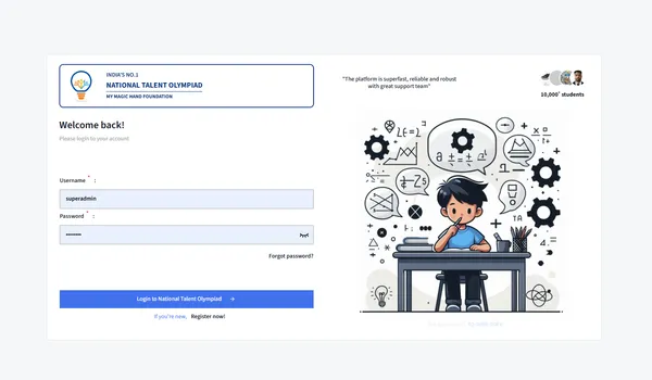Online examination platform rebuilt by Nikiphoros